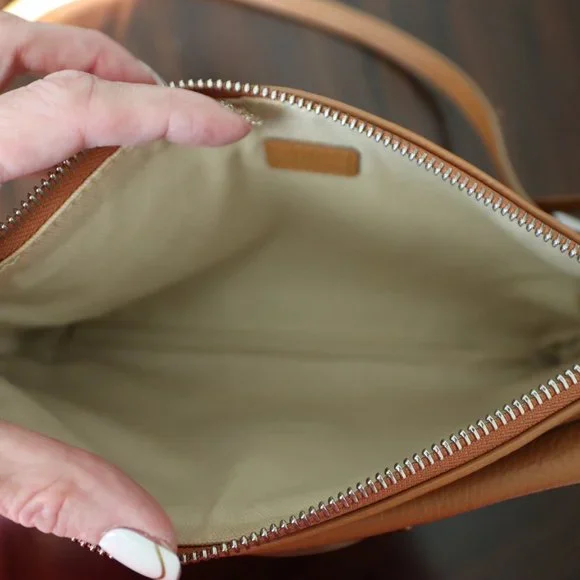 Chloe Sepia/Cinnamon Colored Pebbled Leather Shoulder Bag - Picture 14 of 15